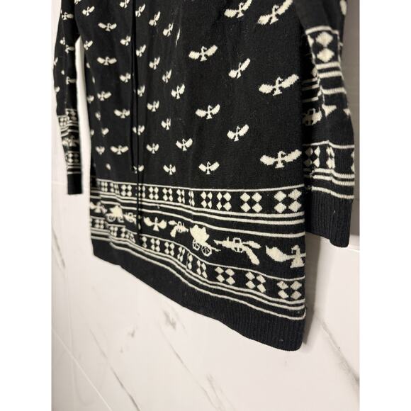 ZIMMERMANN Black White Wool Blend Knit Pullover Sweater US 1 Hunting Old Money - Picture 3 of 7